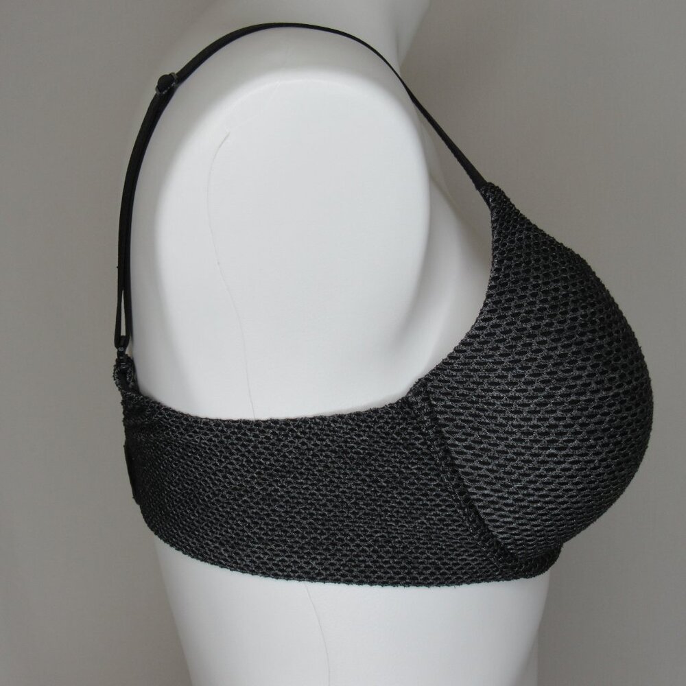 Victoria's Secret Black Silver Fishnet Perfect Shape Bra 36C - Picture 5 of 10